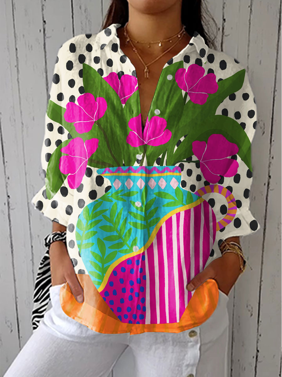 Susana | Blusa jarrón en flor