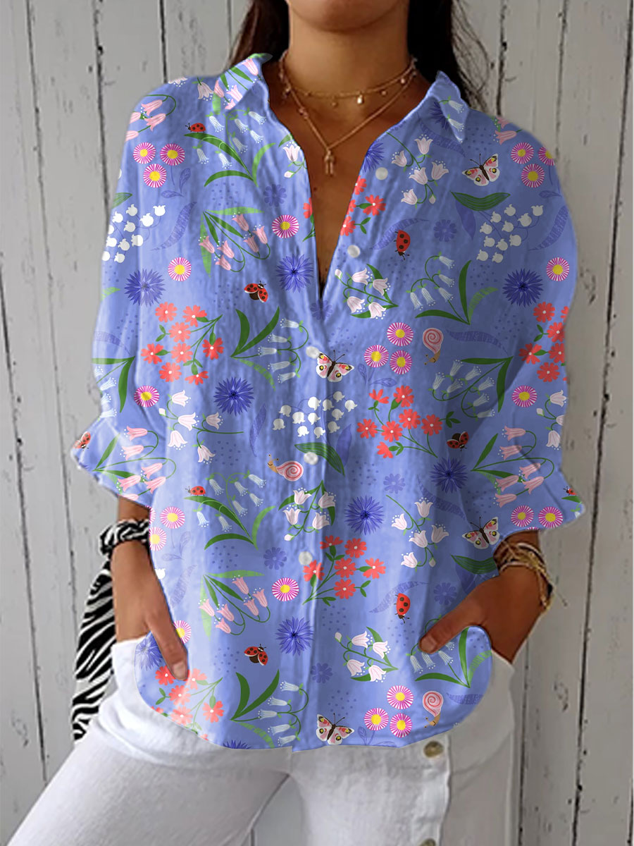Teresa | Blusa prado en flor