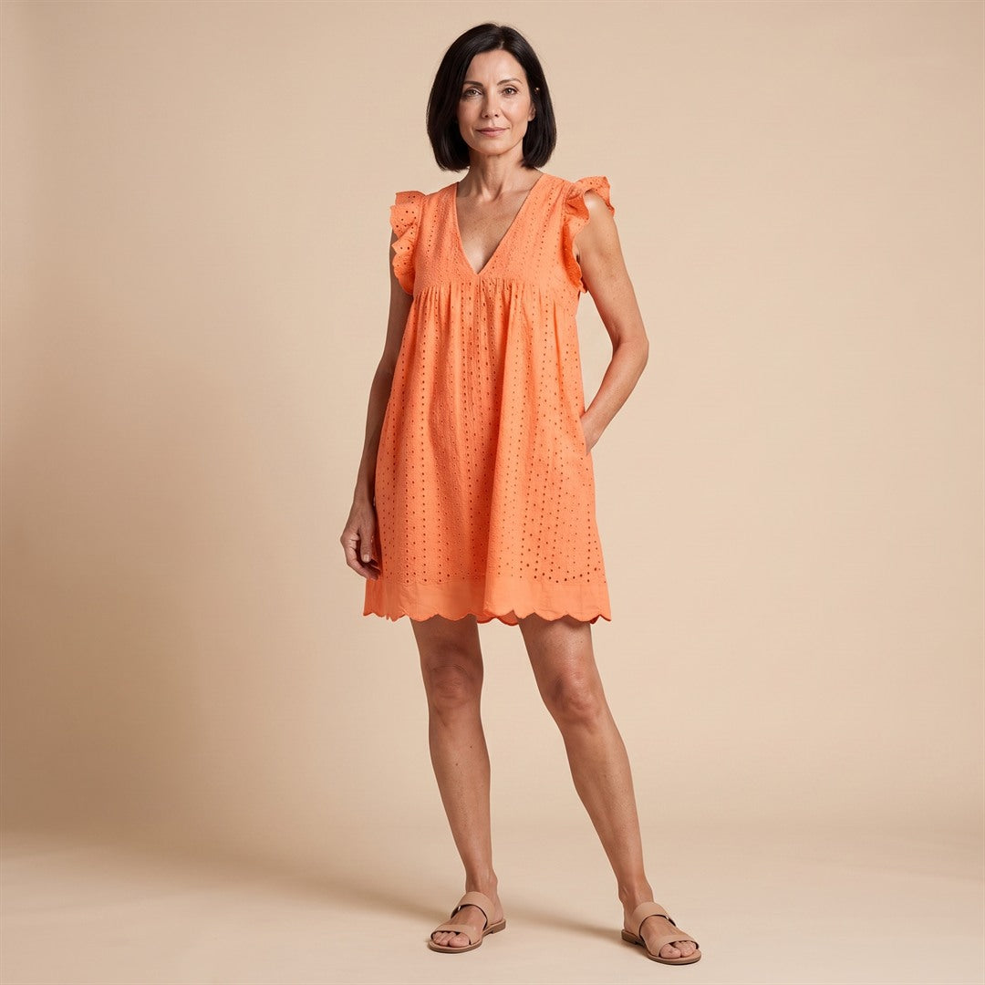 Candela | Vestido Boho con Bolsillos y Pantalón Corto Integrado