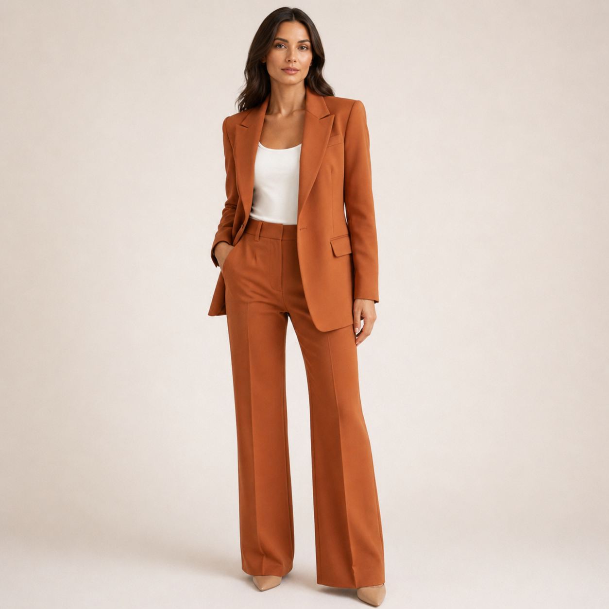Vanesa™ | Elegante conjunto de traje con pantalones acampanados