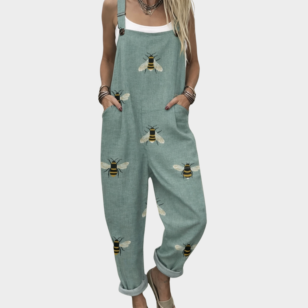 Un cómodo peto estampado