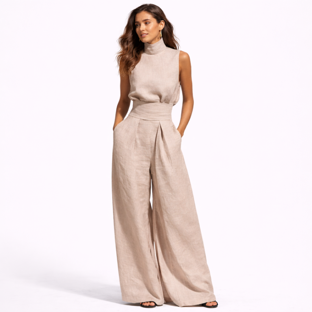 María Conjunto de algodón y lino