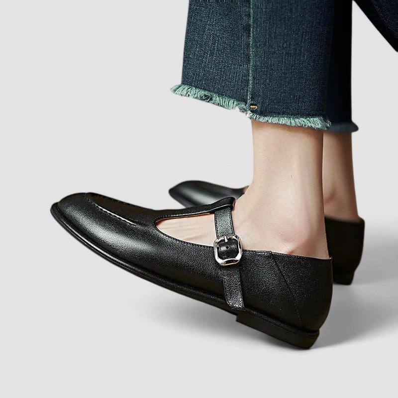 Camila | Zapatos ortopédicos tipo Mary Jane de tacón bajo