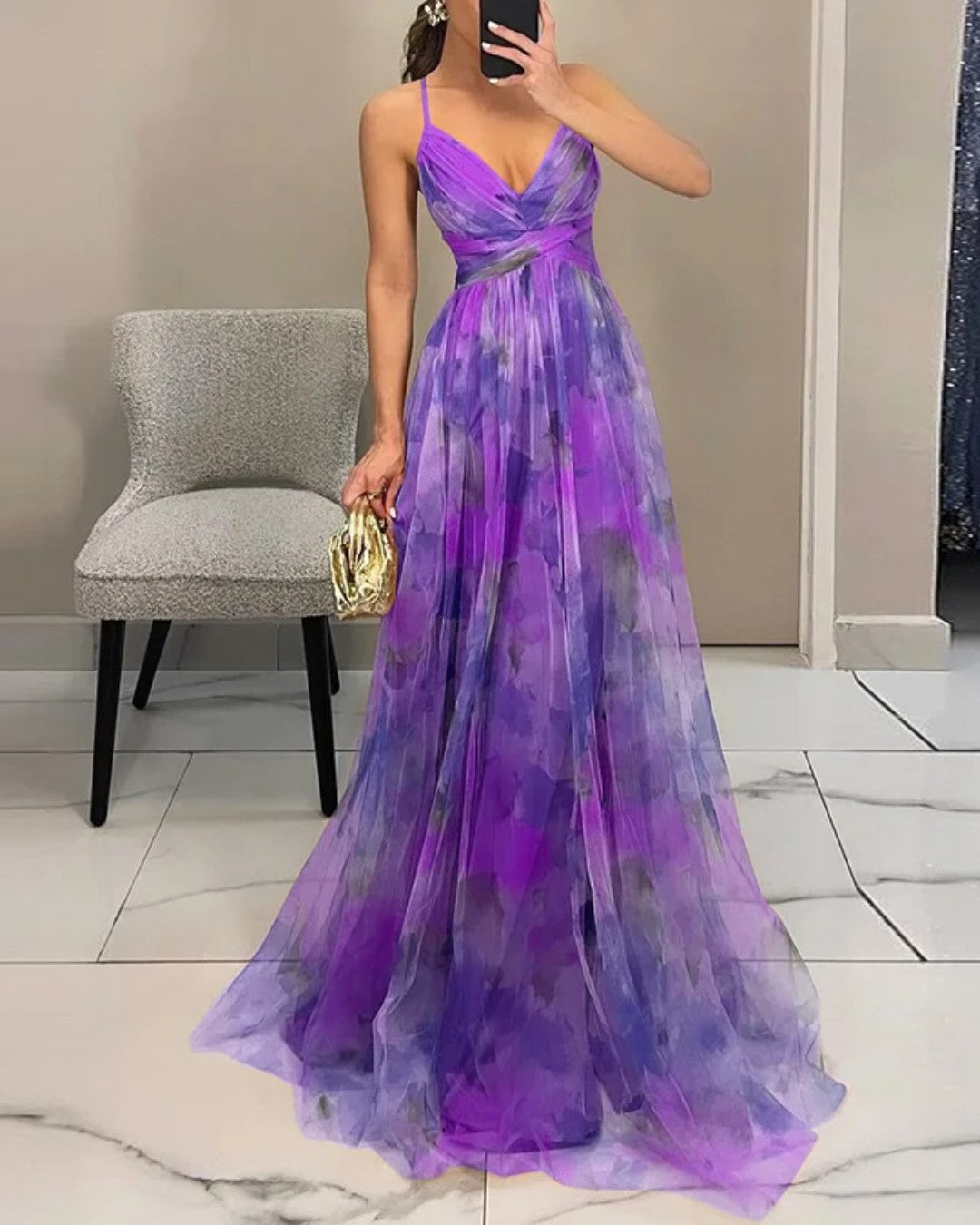 Gisela | Maxivestido con Estampado Floral