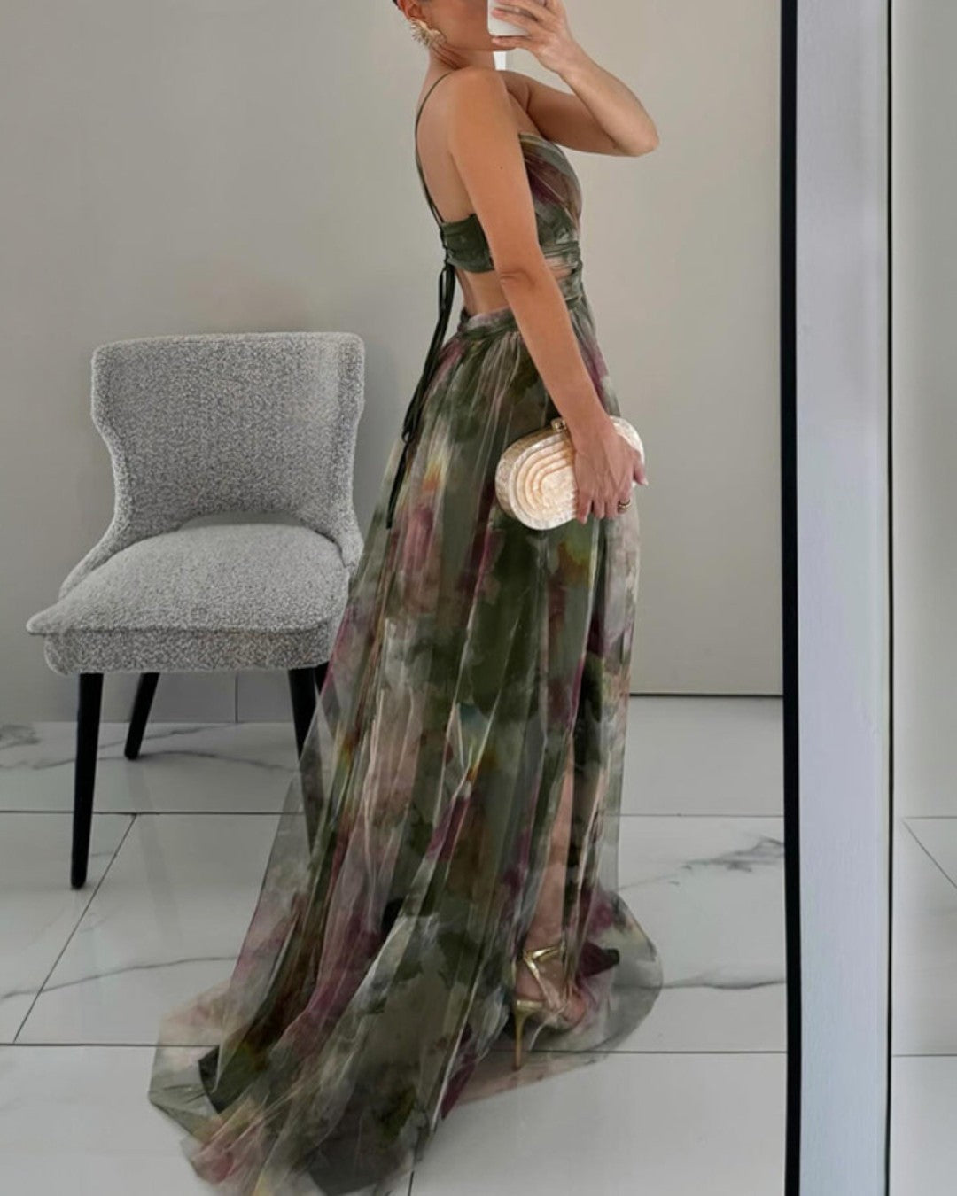 Gisela | Maxivestido con Estampado Floral