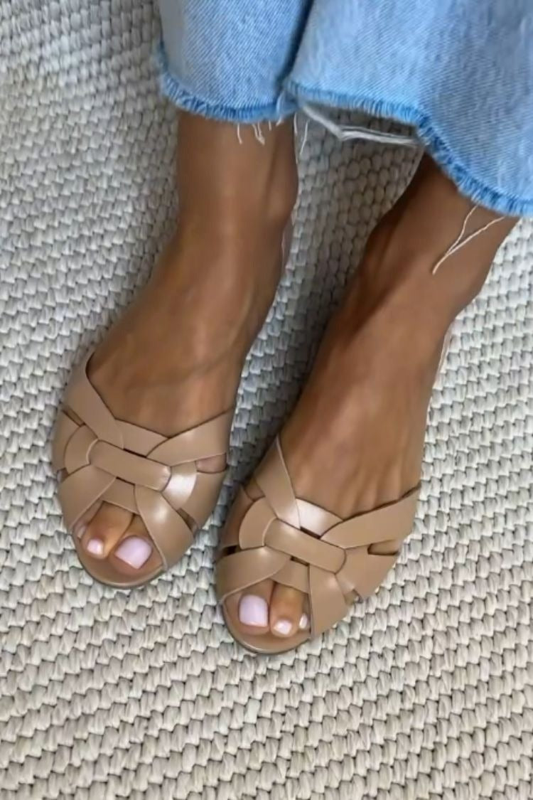 Serafina | Sandalias Trenzadas Natural