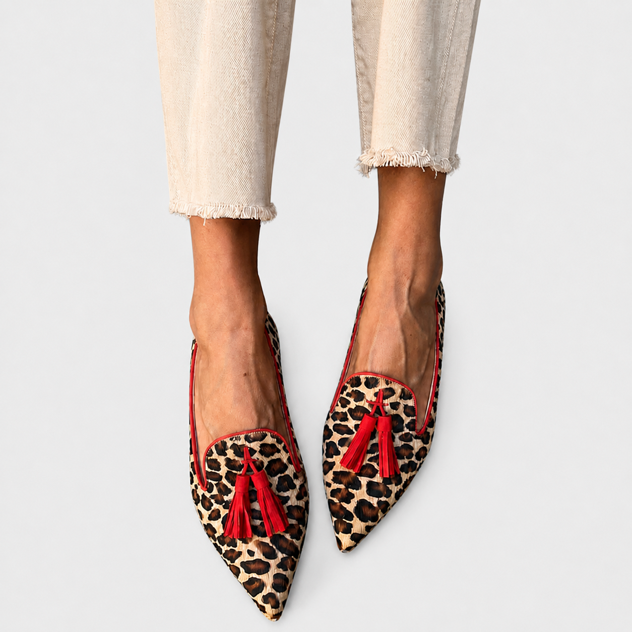 Naila™ | Mocasines con estampado de leopardo