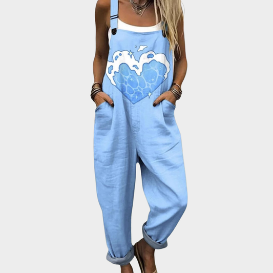 Un cómodo peto estampado