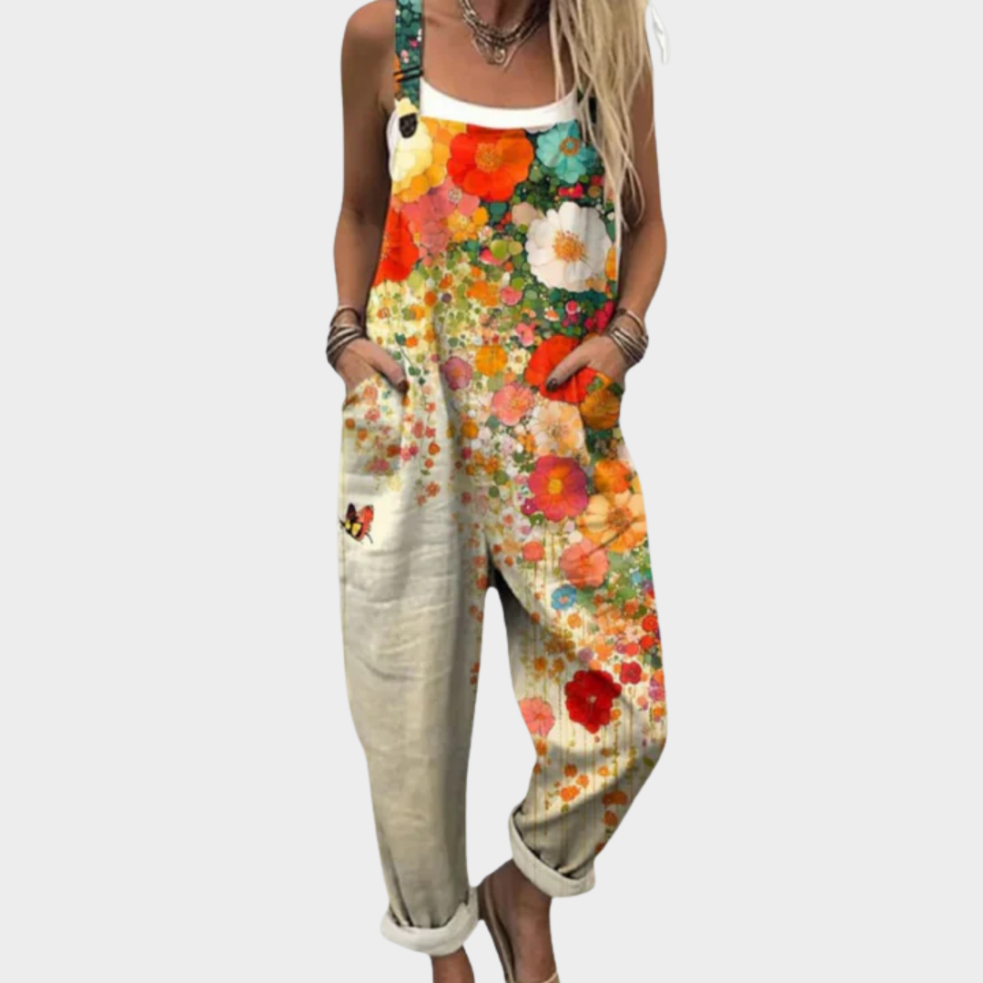 Un cómodo peto estampado