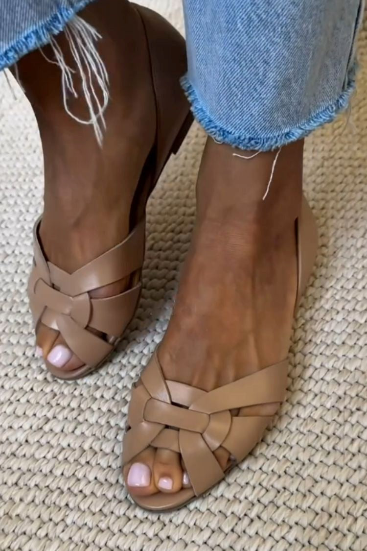 Serafina | Sandalias Trenzadas Natural