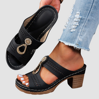 Isabella™ | Sandalias de tacón alto ortopédicas para mayor comodidad
