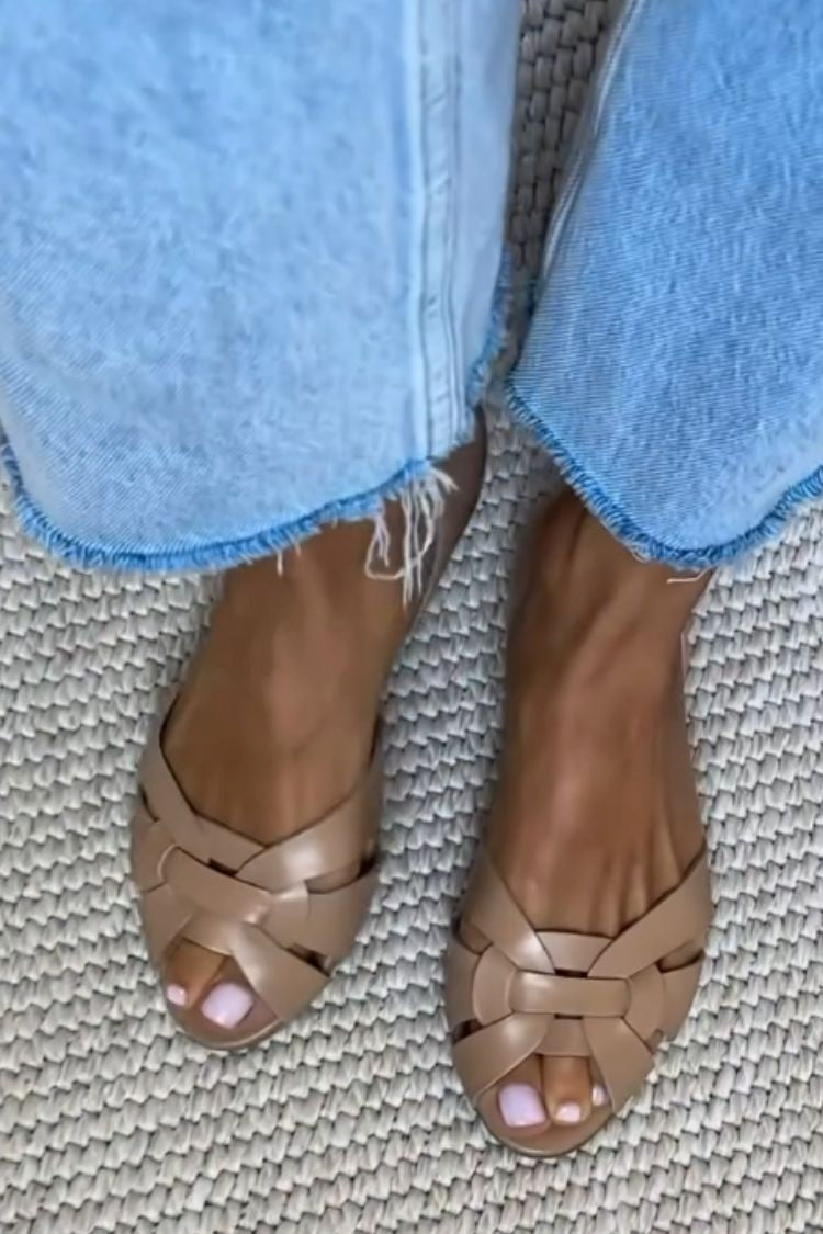 Serafina | Sandalias Trenzadas Natural