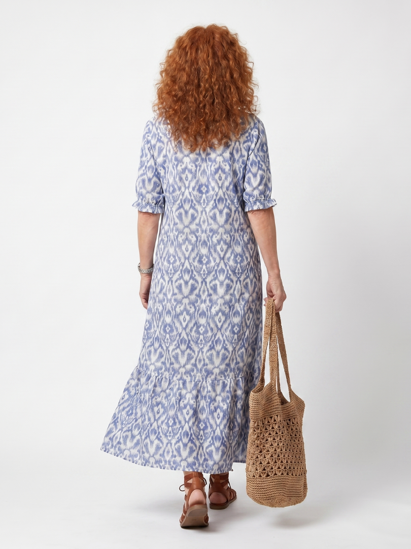 Nieves | Vestido Midi Fluido Estampado