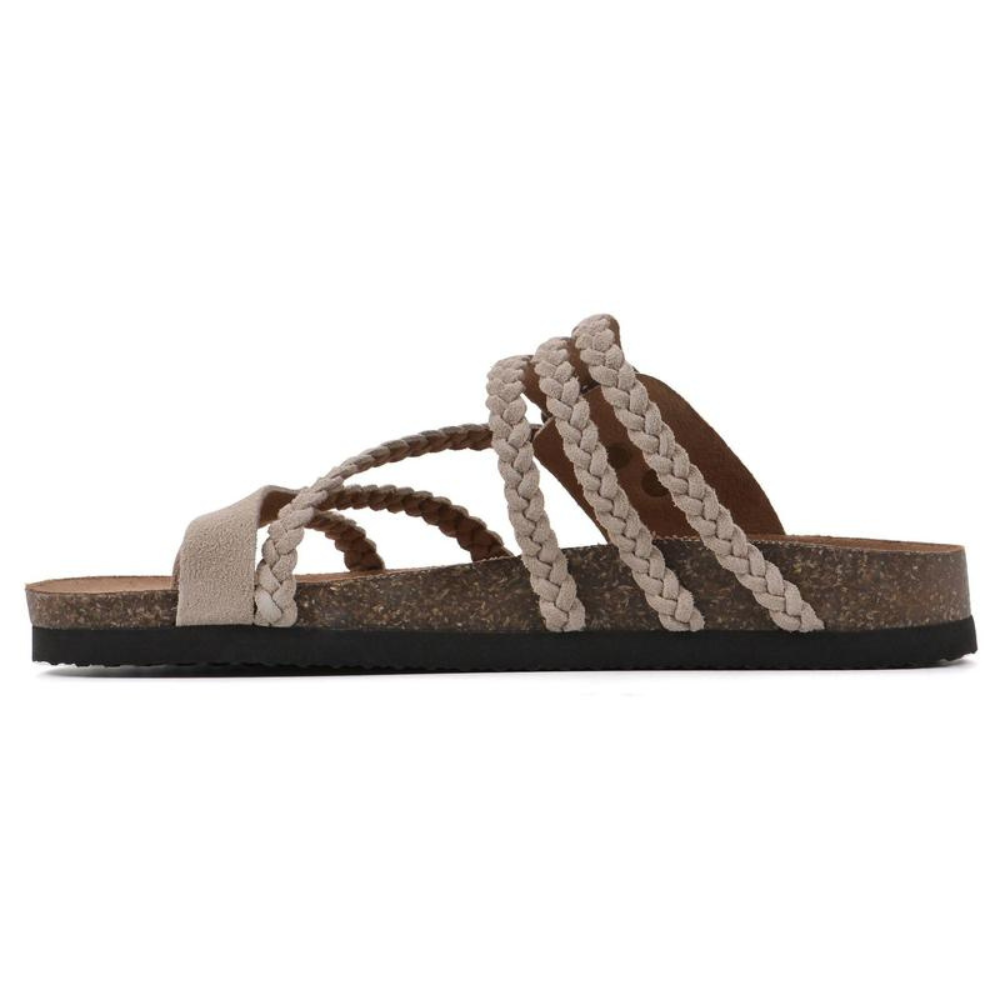 Carlota | Sandalias de corcho trenzadas
