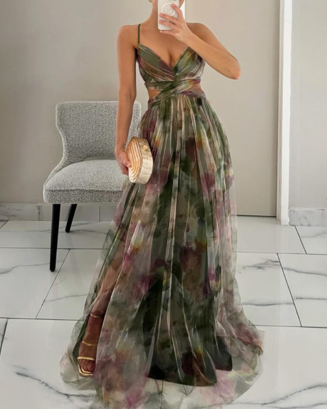 Gisela | Maxivestido con Estampado Floral