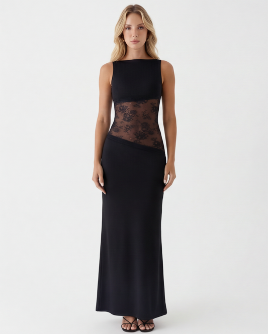 Aitana | Vestido largo con corte vaporoso