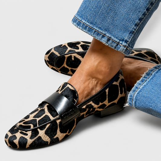 Lucia™ | Mocasines con estampado de leopardo