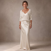 Anabel | Vestido Midi Satinado Elegante