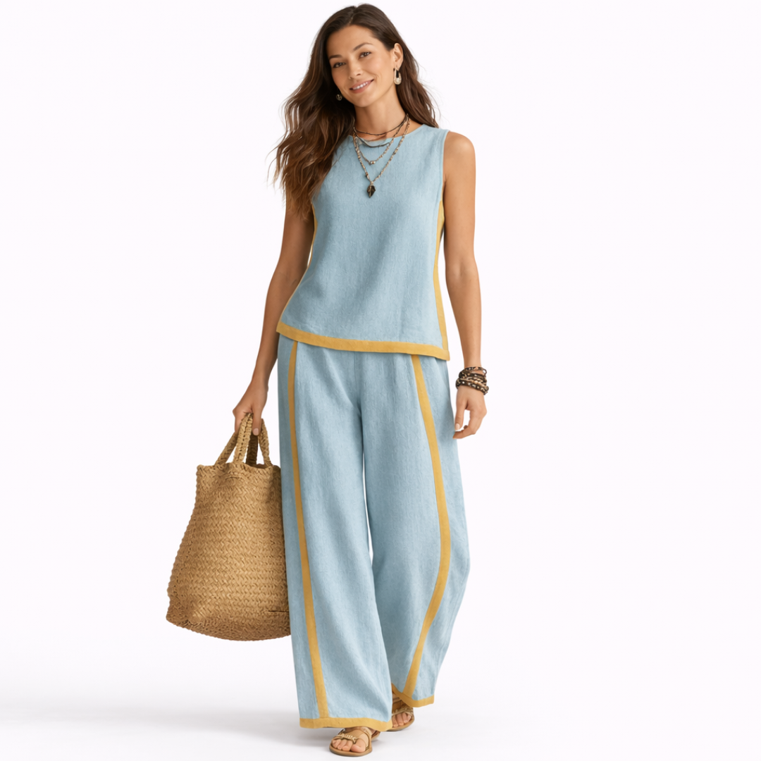 Leila Elegante conjunto de dos piezas