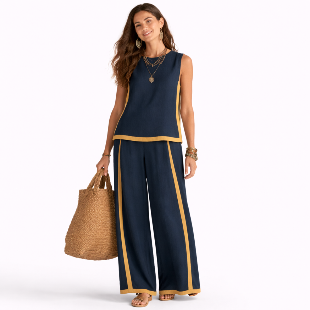 Leila Elegante conjunto de dos piezas