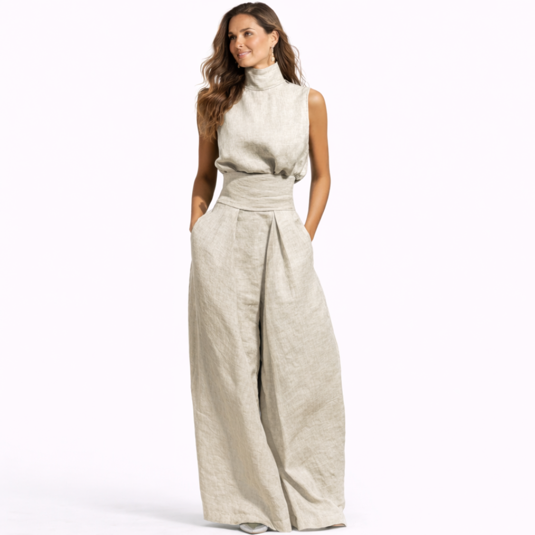 María Conjunto de algodón y lino