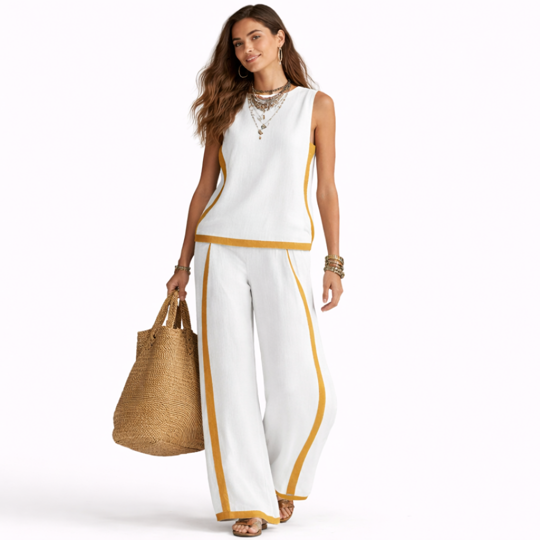 Leila Elegante conjunto de dos piezas