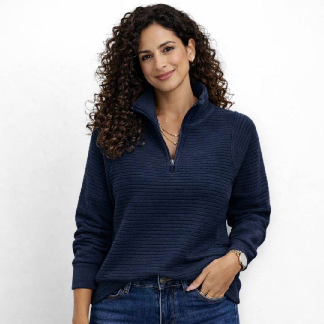 Alma Jersey cuello y cremallera