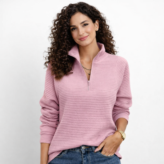 Alma Jersey cuello y cremallera
