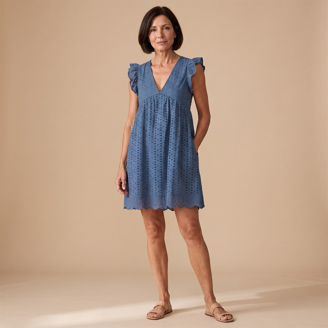 Candela | Vestido Boho con Bolsillos y Pantalón Corto Integrado