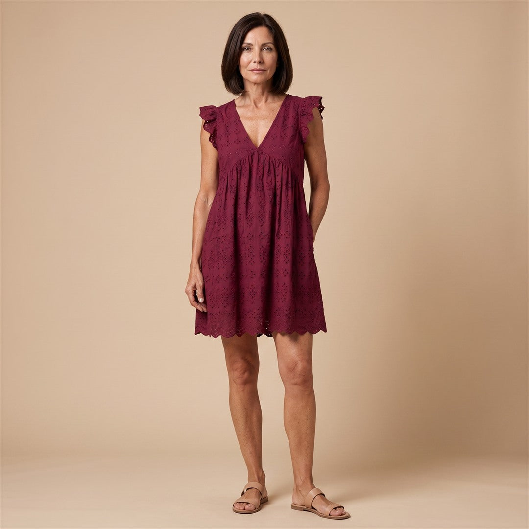 Candela | Vestido Boho con Bolsillos y Pantalón Corto Integrado
