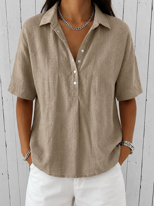 Raquel | Blusa con cuello y botones