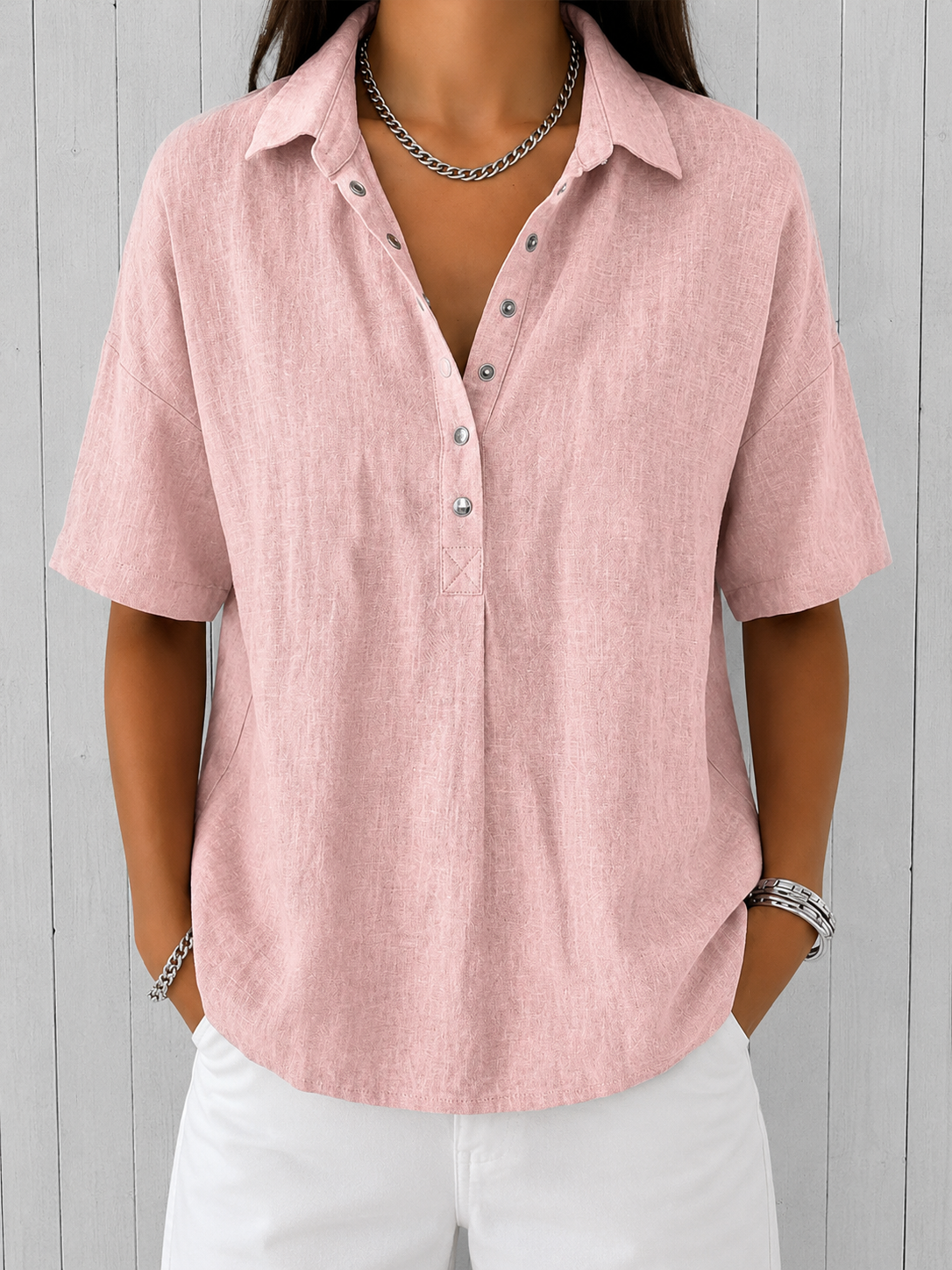 Raquel | Blusa con cuello y botones