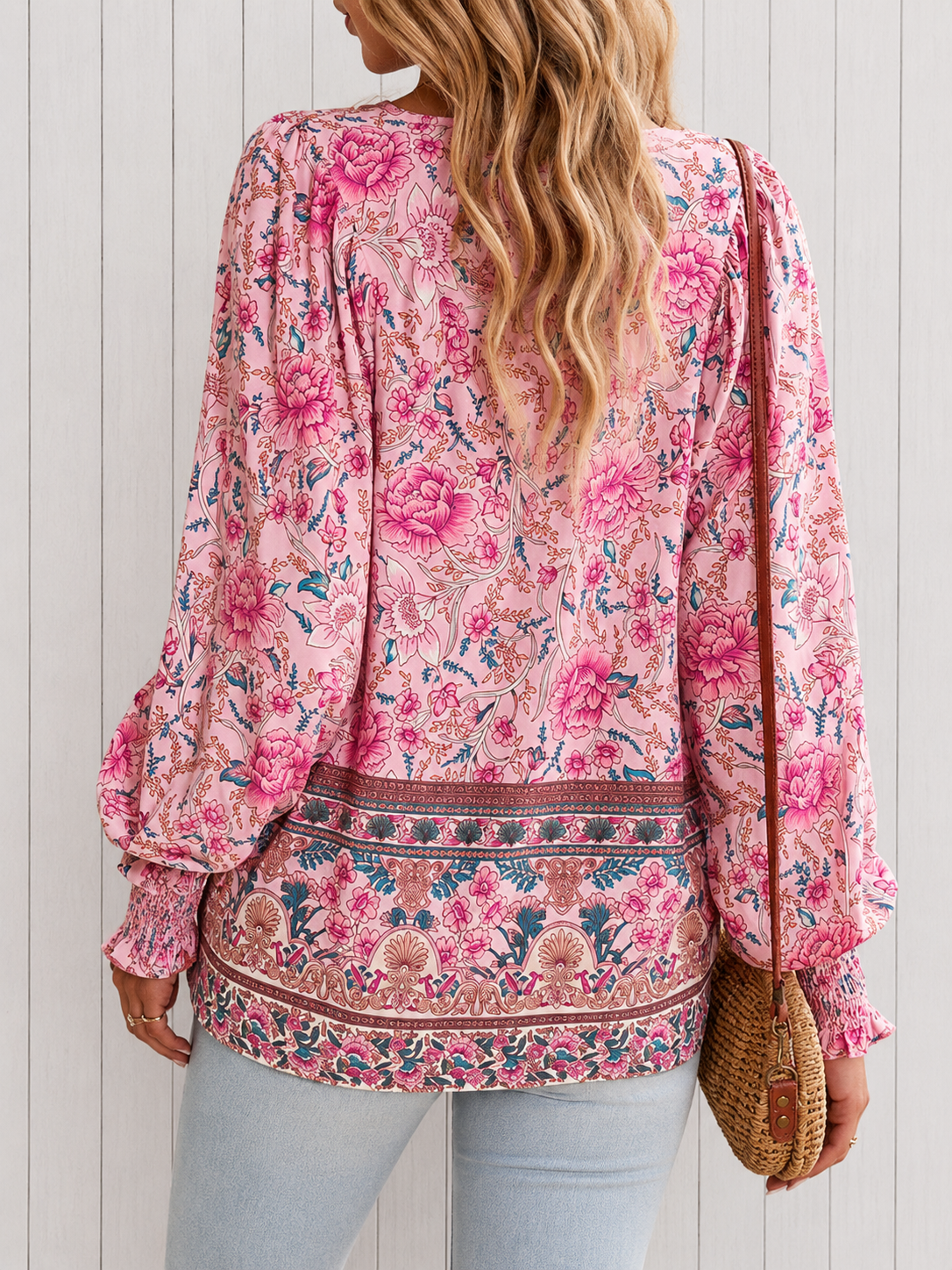 Aurora | Blusa elegante de estampado floral