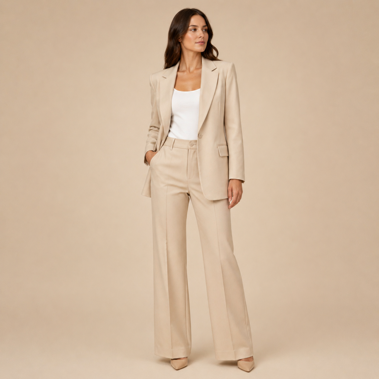 Vanesa™ | Elegante conjunto de traje con pantalones acampanados