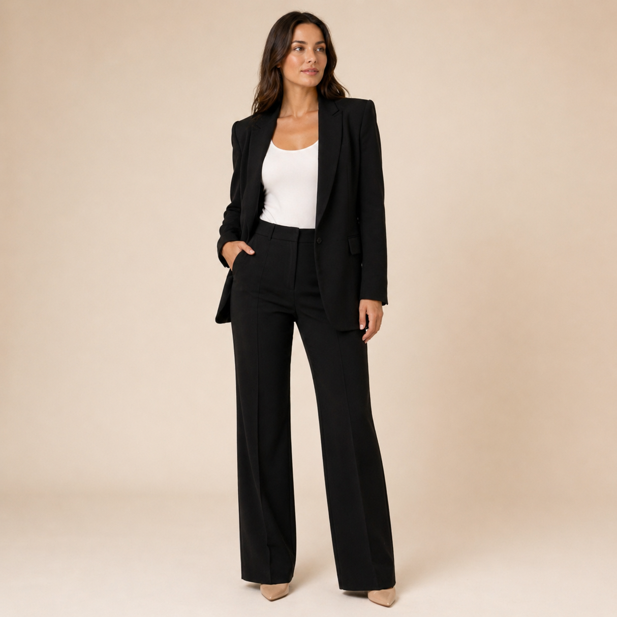 Vanesa™ | Elegante conjunto de traje con pantalones acampanados