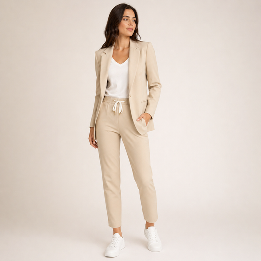 Eva™ | Conjunto de traje informal con un toque deportivo