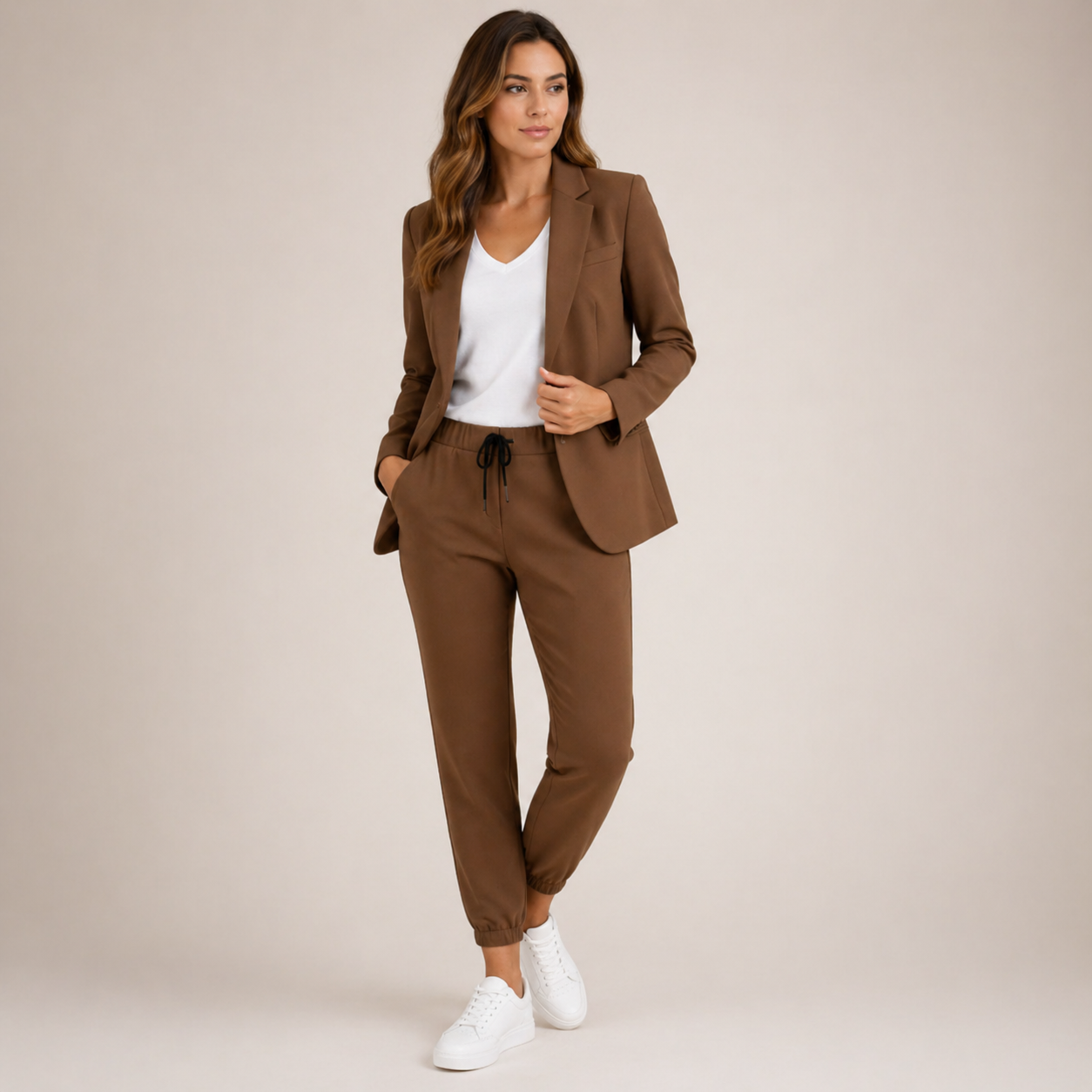 Eva™ | Conjunto de traje informal con un toque deportivo