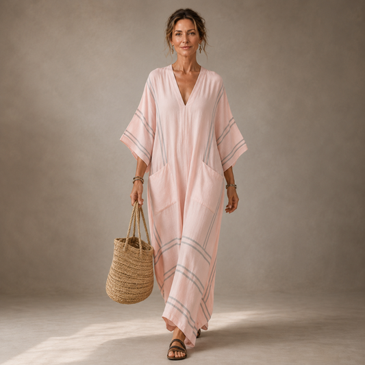 Pilar | Vestido Kaftán Largo