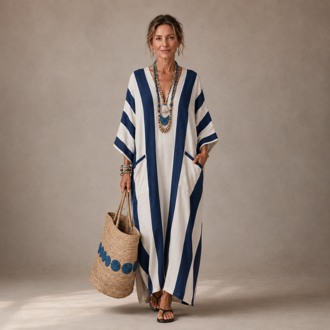 Inés | Vestido Kaftán Largo