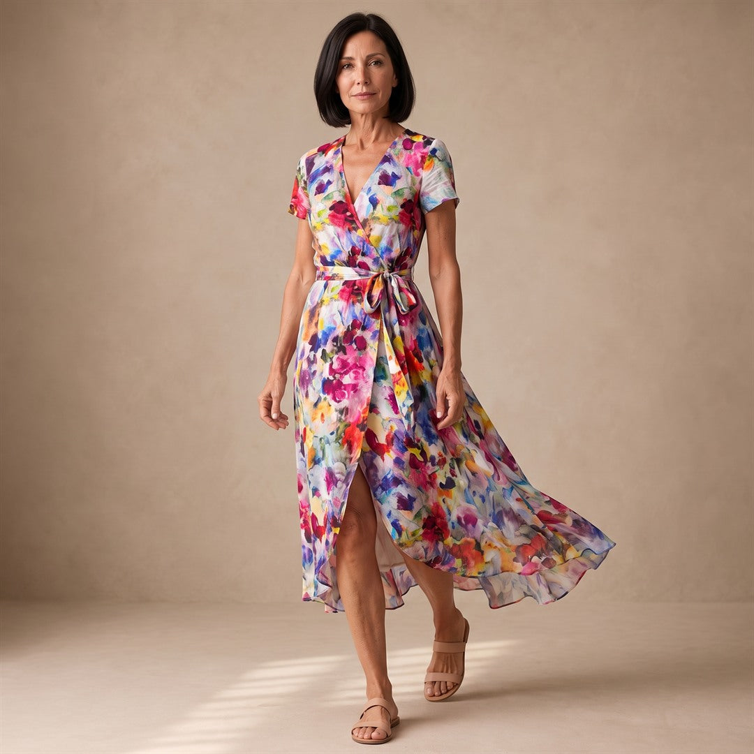 Emilia | Vestido Elegante con Escote en Pico