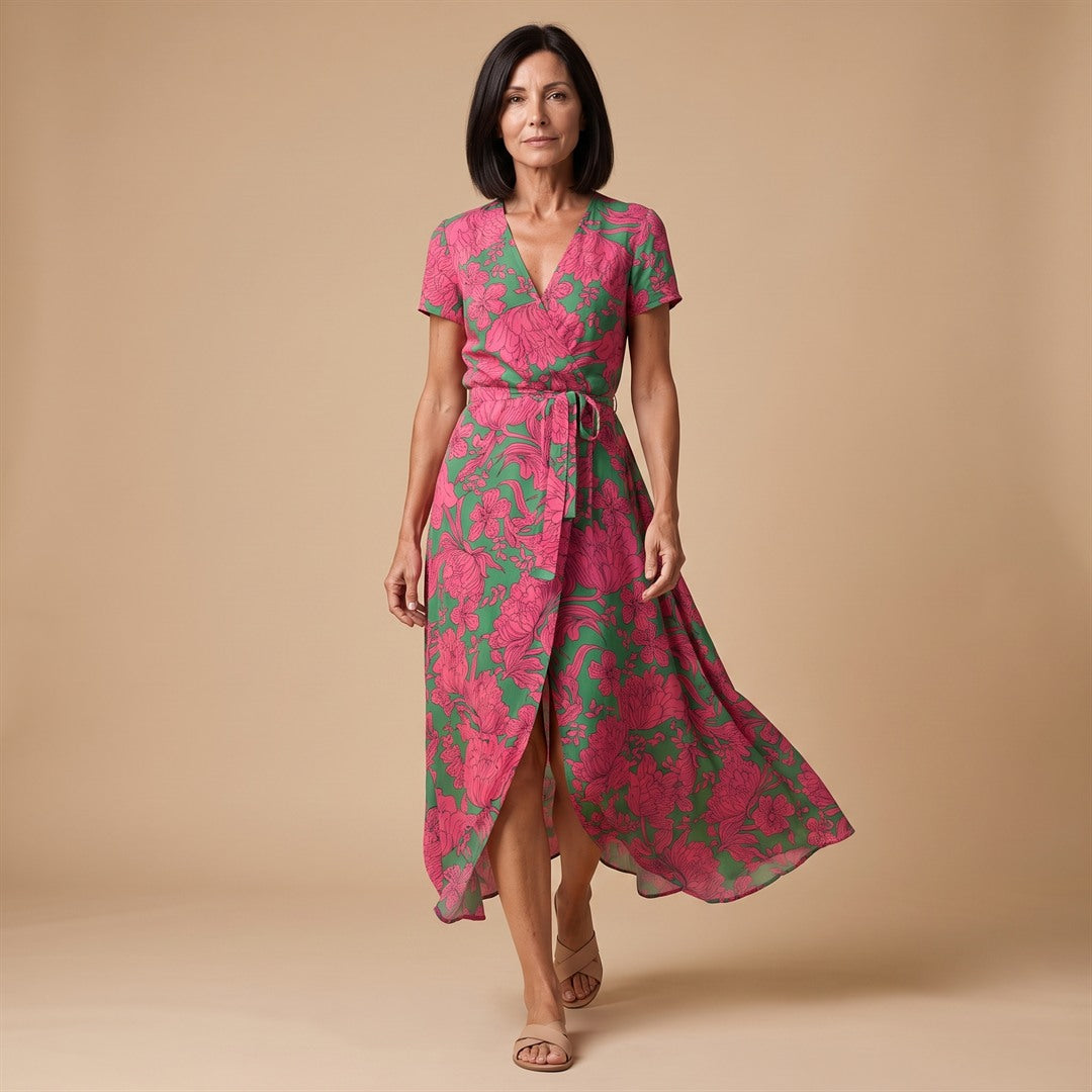 Emilia | Vestido Elegante con Escote en Pico
