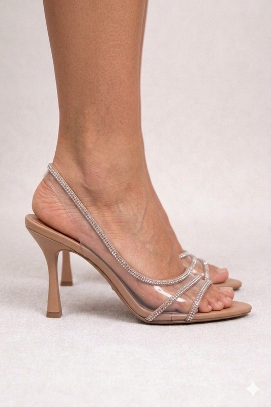 Celestina | Sandalias Cristal Elegante