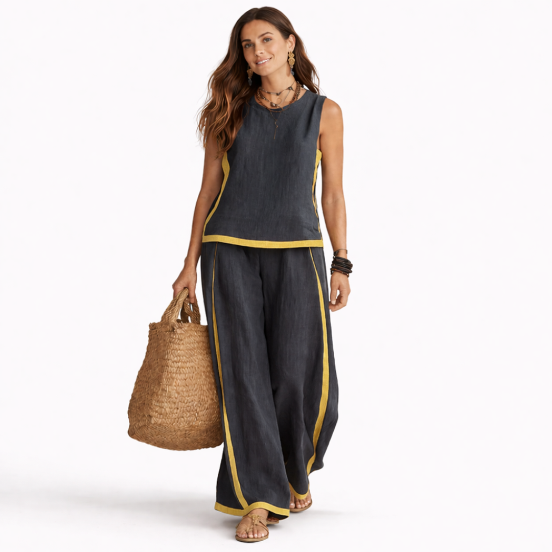 Leila Elegante conjunto de dos piezas