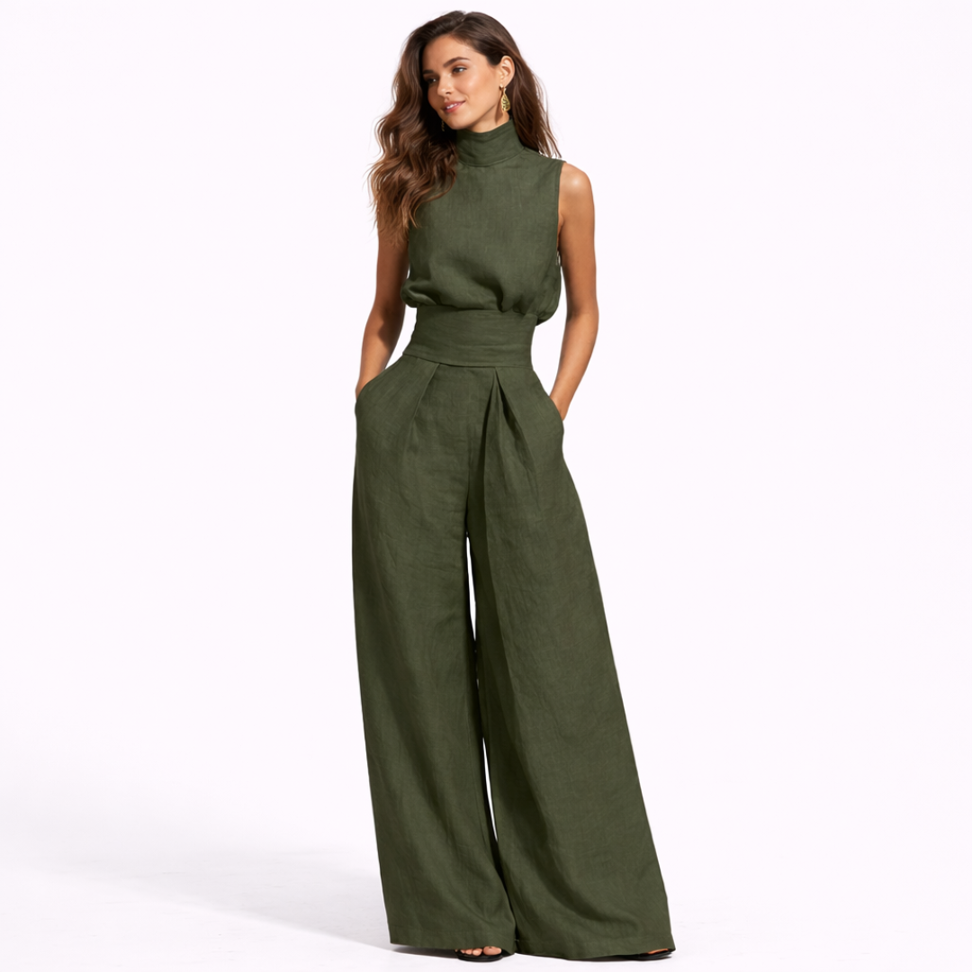María Conjunto de algodón y lino