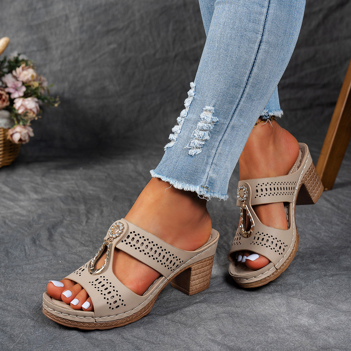 Isabella™ | Sandalias de tacón alto ortopédicas para mayor comodidad