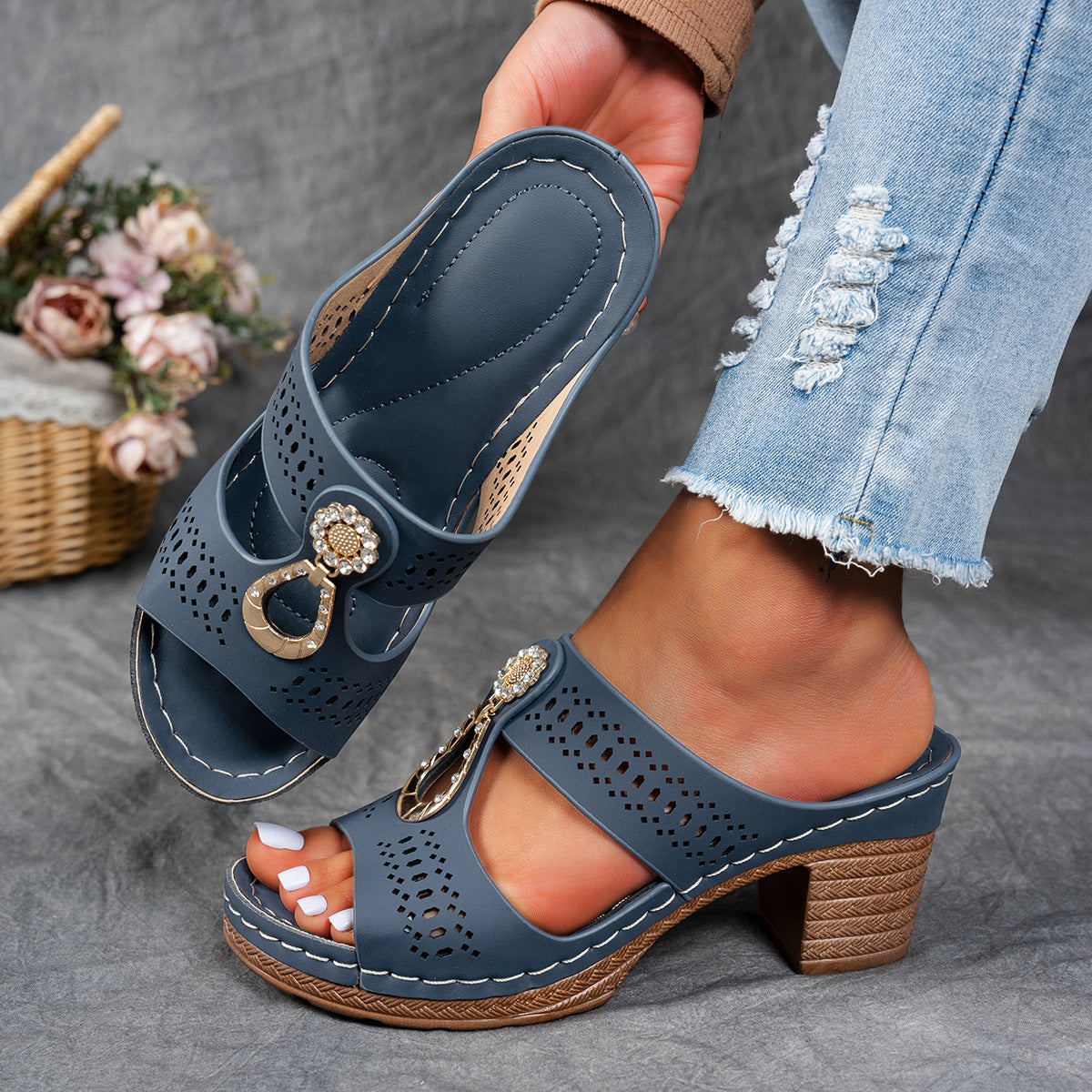 Isabella™ | Sandalias de tacón alto ortopédicas para mayor comodidad