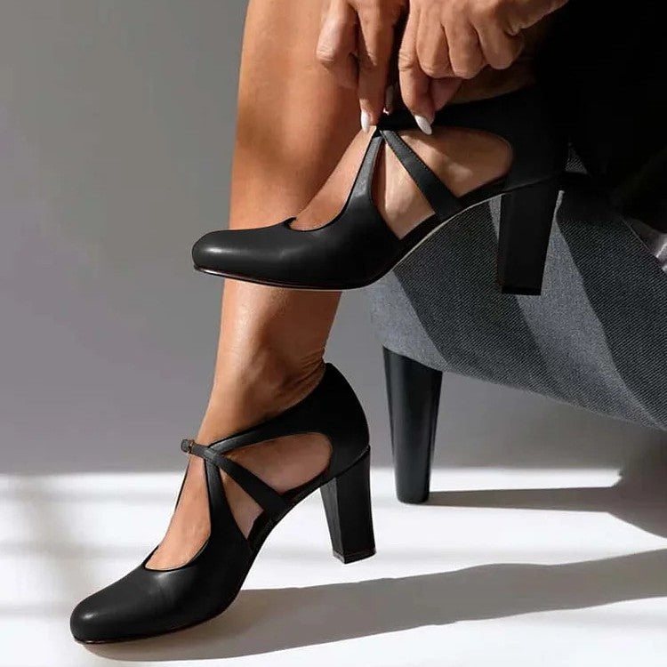 Zaida | Tacones de piel elegantes