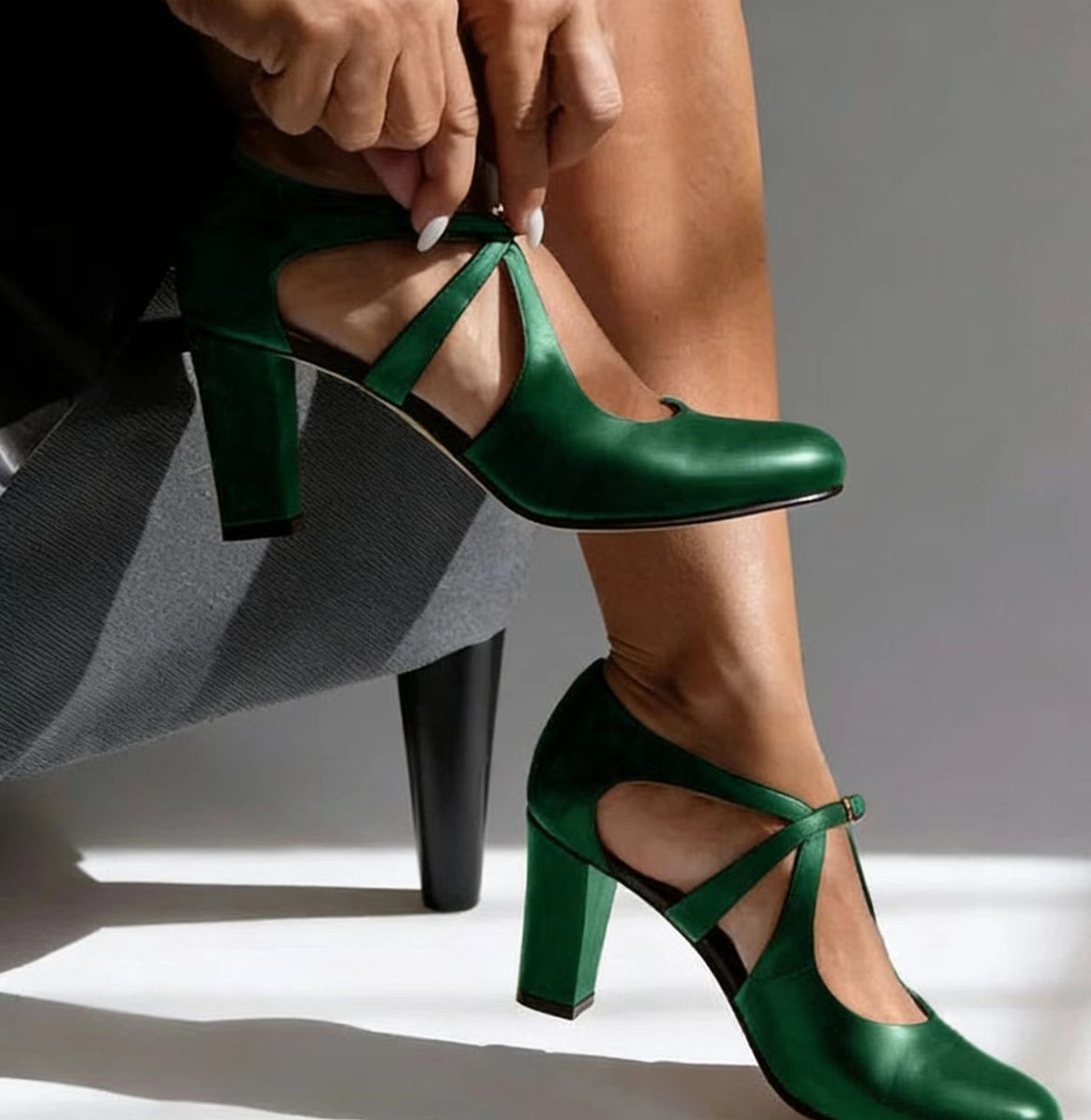 Zaida | Tacones de piel elegantes