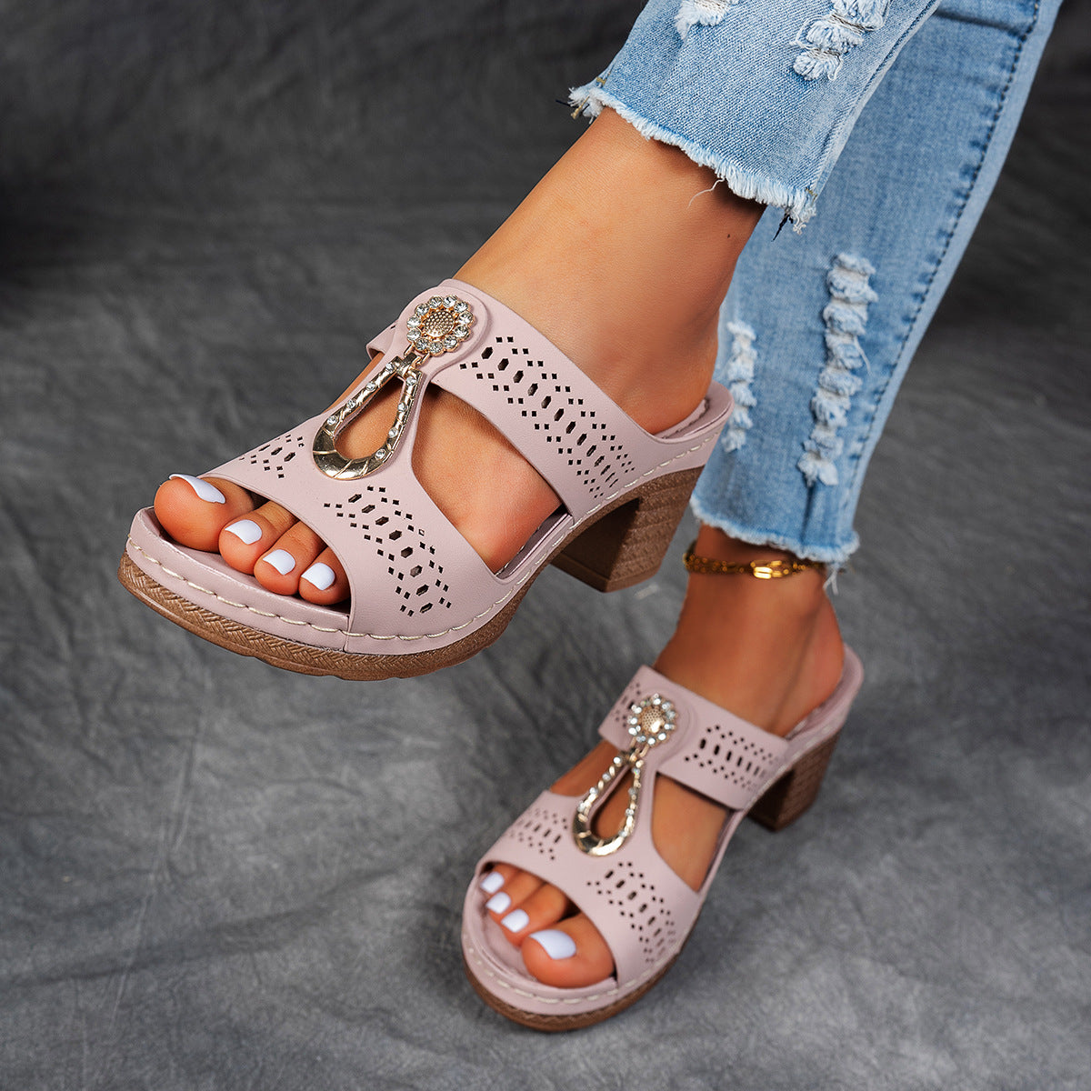 Isabella™ | Sandalias de tacón alto ortopédicas para mayor comodidad
