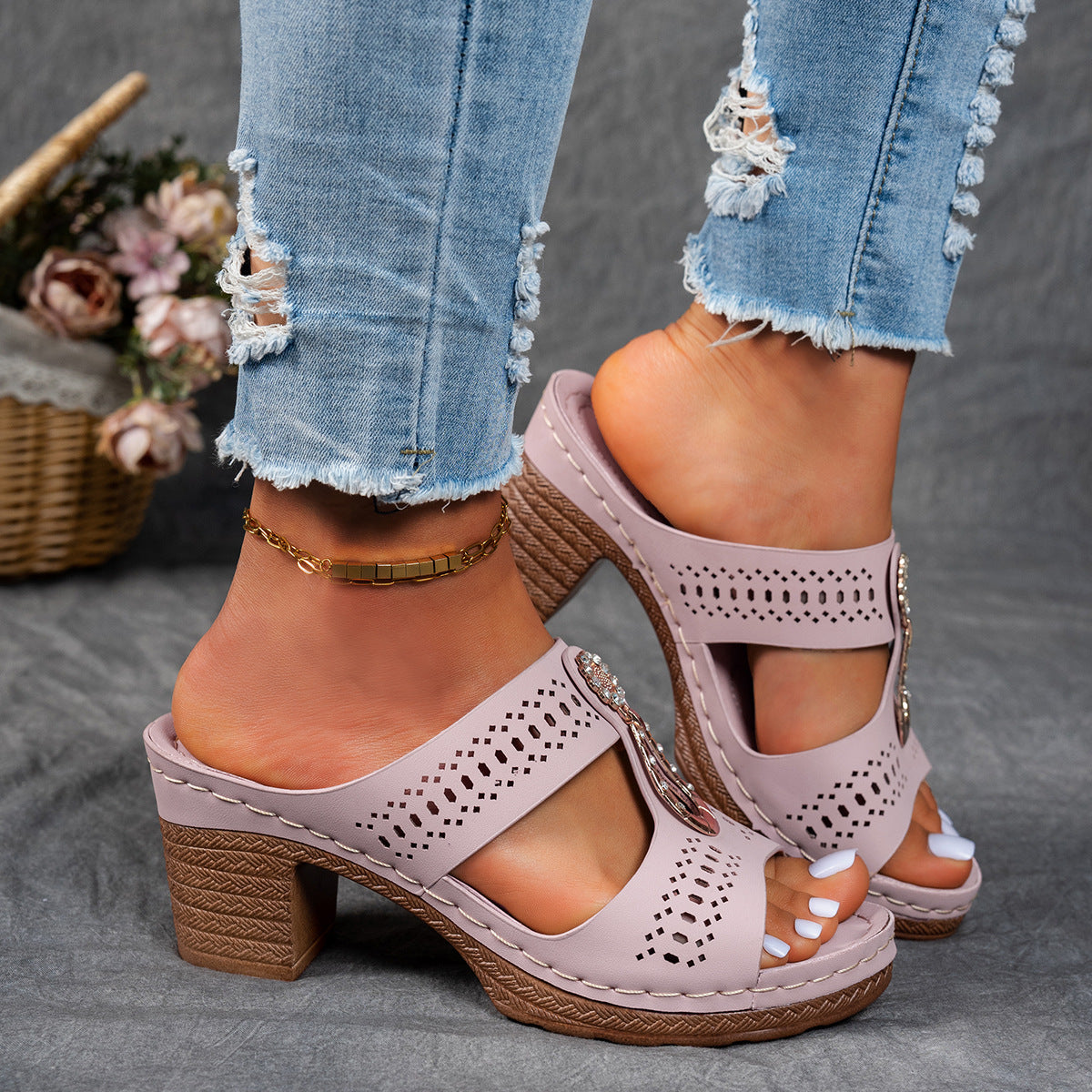 Isabella™ | Sandalias de tacón alto ortopédicas para mayor comodidad